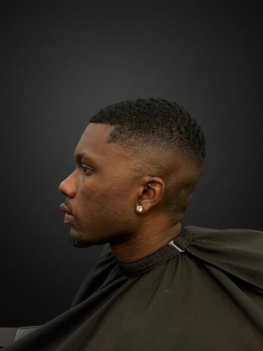 360 waves — low fade — beard line — Juan Zapata, barber in Davie, FL