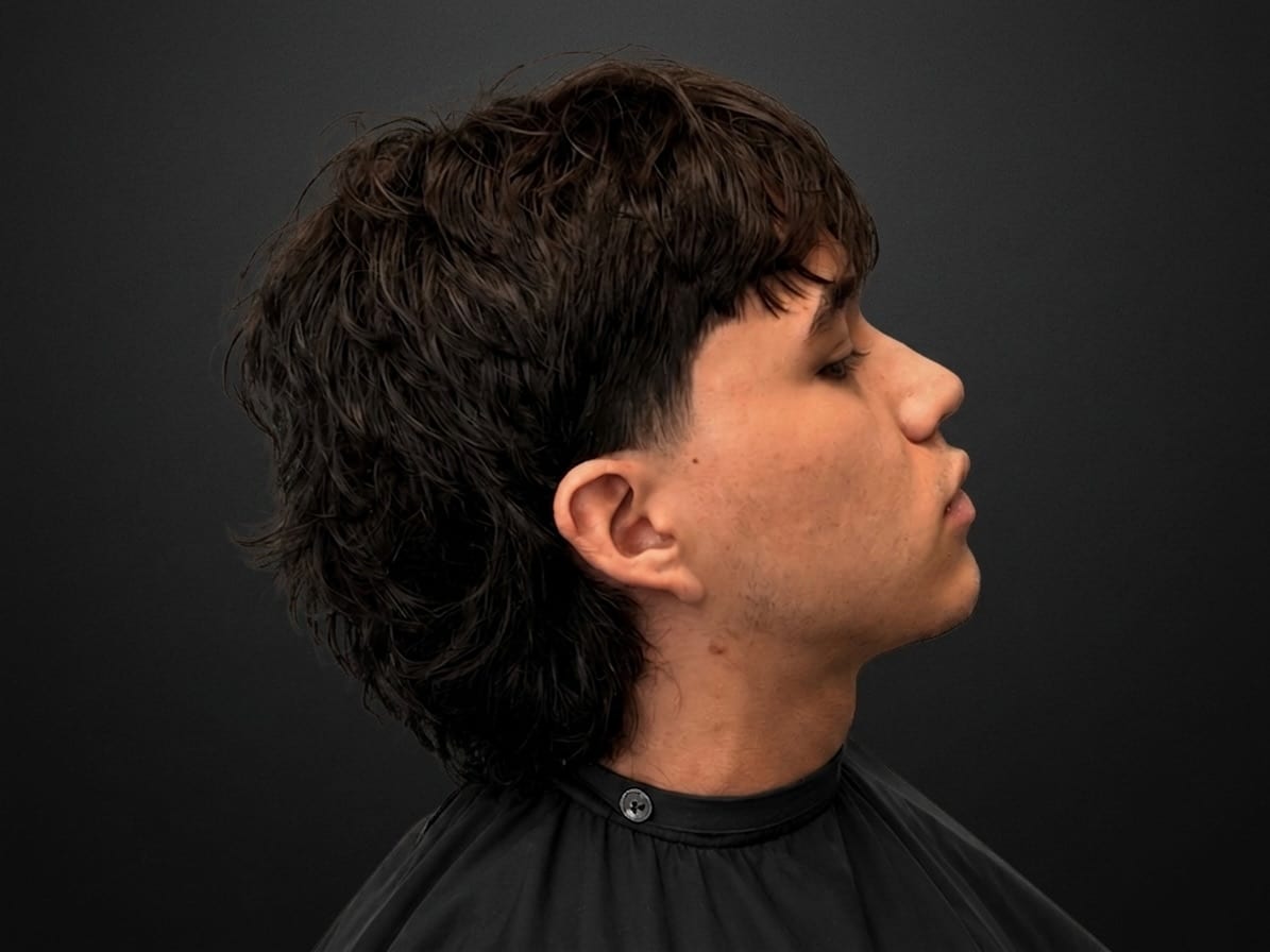 Modern mullet — wolf cut — low taper — Juan Zapata, barber in Davie, FL