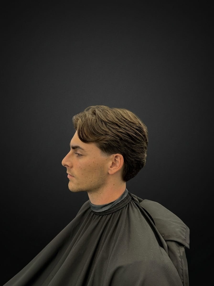 The flow — grown-out — ear taper — Juan Zapata, barber in Davie, FL